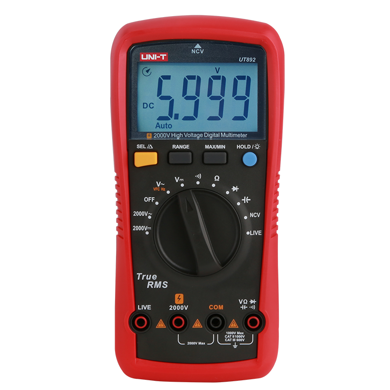 UT892 2000V真有效值数字万用表产品概述